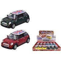 Kinsmart 5" Die Cast Mini Cooper S With Union Jack (Colours Vary)