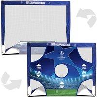Hy-Pro UCL 4ft x 3ft Flexi Goal with Target Sheet in Blue | Size: Kids