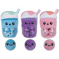 PMS 25Cm Boba Tea With Mini Bubble Plushes In Zipped Pouch Assorted Colour