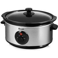 Swan 3.5 Litre S/S Slow Cooker in Silver