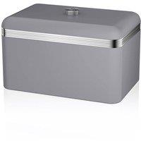Swan Retro Bread Bin in Grey