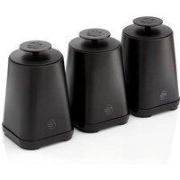 Swan Stealth Set of 3 Canisters in Black | Size: A