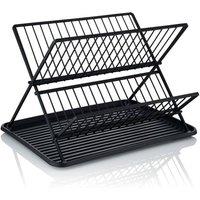 Swan Stealth Collapsible Dish Rack in Black | Size: A