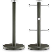 Swan Towel Pole & Mug Tree Set in Grey | Size: A