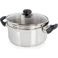 Swan Townhouse 24cm Casserole in Metallic Silver | Size: A