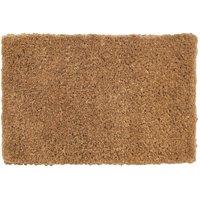 Nicola Spring Premium Handmade Coir Door Mat - 60 x 40cm in Brown | Size: 40 cm x 60 cm