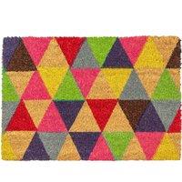 Nicola Spring Coir Door Mat - 60 x 40cm - Triangle | Size: 40 cm x 60 cm