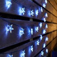 mysmartbuy Set of 100 Solar Powered Star Bulb Garden String Lights in Clear