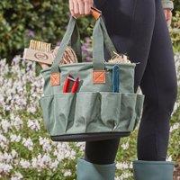 mysmartbuy Garden Tidy Bag - Multi-Pocket Collapsible Storage for Garden Use in Green