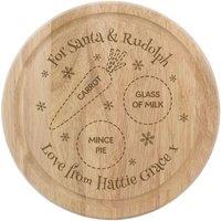 Personalised Memento Company Personalised Christmas Eve Mince Pie Board in Brown