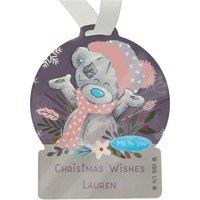 Personalised Memento Company Personalised Me To You Cosy Winter Acrylic Dec in Clear