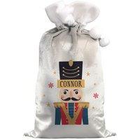 Personalised Memento Company Personalised Nutcracker Christmas Sack in Grey