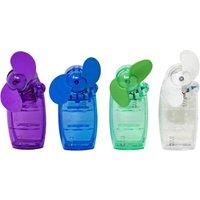 BARGAINS-GALORE Set Of 10 Mini Breeze Portable Handheld Hydration Pocket Fan Summer