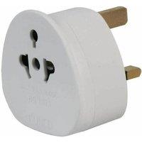 BARGAINS-GALORE Uk Tourist Adapter Travel Plug Power Mains Holiday Converter 13a Fuse in White