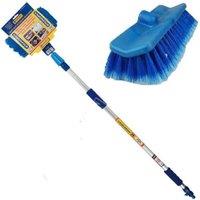 BARGAINS-GALORE 2m 6ft Telescopic Extendable Car Wash Washing Brush Water Fed Windows