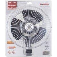 BARGAINS-GALORE 10' 24v Clip On Car Oscillating Air Fan Cable Speed Controller Vehicle in Black