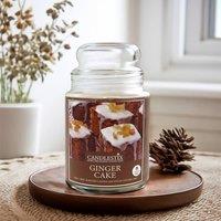 Voltico 18oz Ginger Cake Scented Jar Candle in Bright Yellow