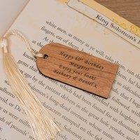 Uniqueful Personalised Cherrywood Bookmark for Friend Birthday in Brown | Size: 1 Pack