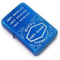 Uniqueful Personalised Engraved Blue Fathers Day Retro Design Lighter for Dad | Size: 1 Pack