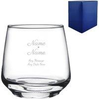 Uniqueful Personalised Engraved Wedding Tallo Tumbler Anniversary Gift in Clear | Size: 100ml