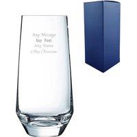 Uniqueful Personalised Engraved Any Message Lima Hiball Glass Birthday Gift in Clear | Size: 1 Pack