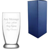 Uniqueful Personalised Engraved 140ml Roma Hiball Gift Box Glass for Friend in Clear | Size: 140 cm x 100 cm