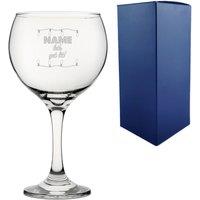Uniqueful Personalised Lets get lit Design Christmas Gin Balloon Glass with Name in Clear | Size: 1000ml
