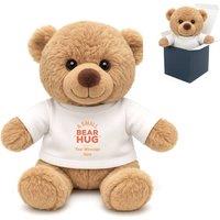 Uniqueful Personalised Bear Hug Light Brown Teddy Bear with T-Shirt for Friend | Size: 15 cm