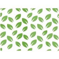 Warren Reed - Designer Leaves Pattern Glass Chopping Board in Green