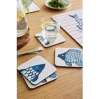 Ulster Weavers 'Catch of the Day' Food Print Printed MDF Coasters (4 Pack)