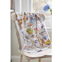 Ulster Weavers 'Pantry Cats' Floral Print 100% Cotton Tea Towel