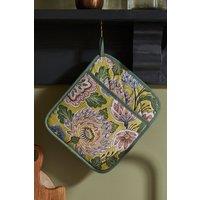 Ulster Weavers 'Emmeline' Floral Print 100% Cotton Pot Mitt in Green