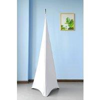 Neel Blue All Three Sided Speaker Stand Tripod Cover, 1pc in White