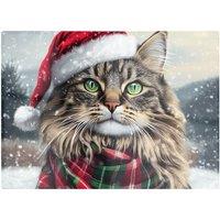 Warren Reed - Designer Snowy Christmas Siberian Glass Chopping Board