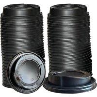 ECONX Coffee Paper Cup Lids 8oz Disposable Sip Through Lids 80mm Black | Size: 1000 Pieces
