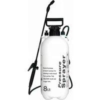 MANTRARAJ 8L Garden Pressure Sprayer Knapsack Portable Hand Pump Weed Spray in White