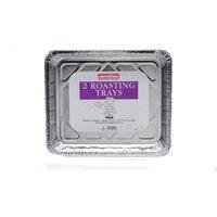 Caroline Oven Roasting Tray Pack of 2 in Silver