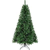 House of Home 5ft Artificial Christmas Tree Green Tips with Metal Stand | Size: 150 cm x 80 cm