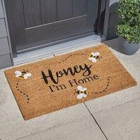 Garden Greatness Honey I'm Home Natural Coir Doormat | Size: 45 cm x 75 cm