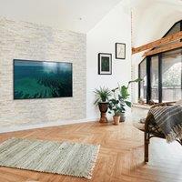 Novecrafto 3D Wall Panels Stone & Brickwork Effect PVC Cladding Panels 96cm x 48cm (6 Sheets) in Light Grey | Size: 96 cm x 48 cm