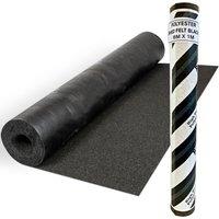 Novecrafto Heavy-Duty Polyester Shed Roofing Felt 25-Year Life Expectancy Roof Felt (8m x 1m) in Black