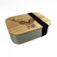 Selbrae House Stag Prince Lunch Box in Light Oak