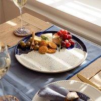 Selbrae House Wave Ceramic Plate Large in White