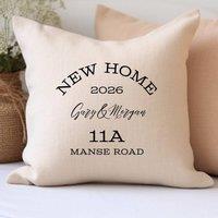 Aye Do Gifts Personalised New Home Cushion in Cream | Size: 40 cm x 40 cm