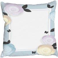 Benjamin Tate Design Cushions - Pastel Colour Flowers (Cushion)