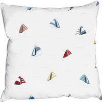 Benjamin Tate Design Cushions - Striped Sailboats (Cushion)