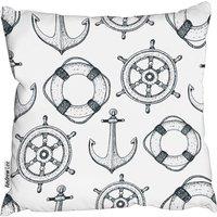 Benjamin Tate Design Cushions - Anchor & Wheel (Cushion)