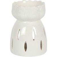 Something Different Lotus Oil Burner in White