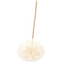 KDMD Snowflake Incense Holder - Festive Ash Catcher & Decor Piece in Off-White