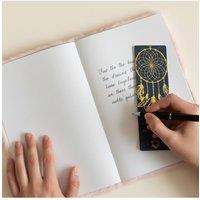 KDMD Dream Journal Moonlight Messages - Soft Plush Cover, 80 Pages in Mint
